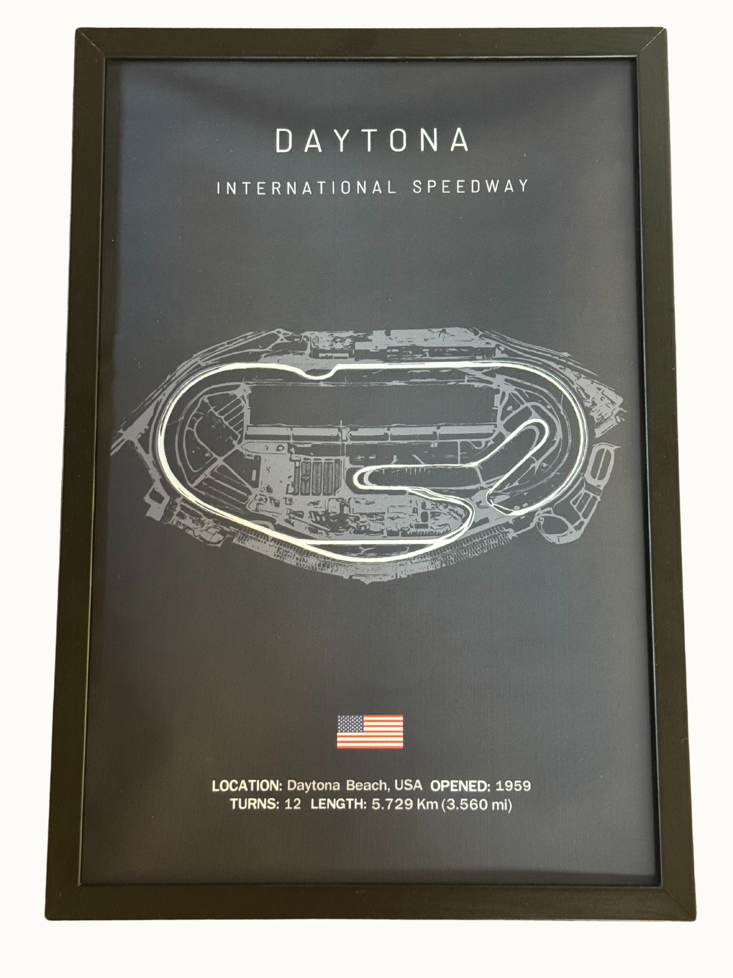 Motor racing circuit poster