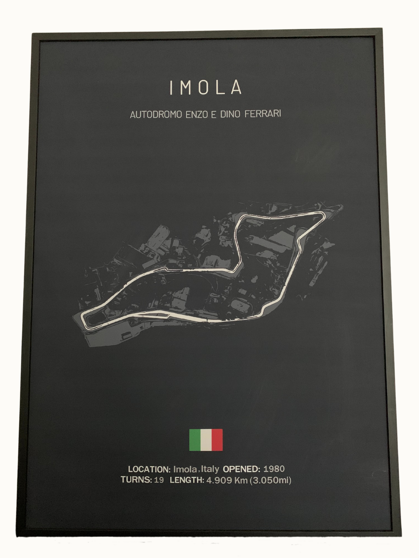 Motor racing circuit poster