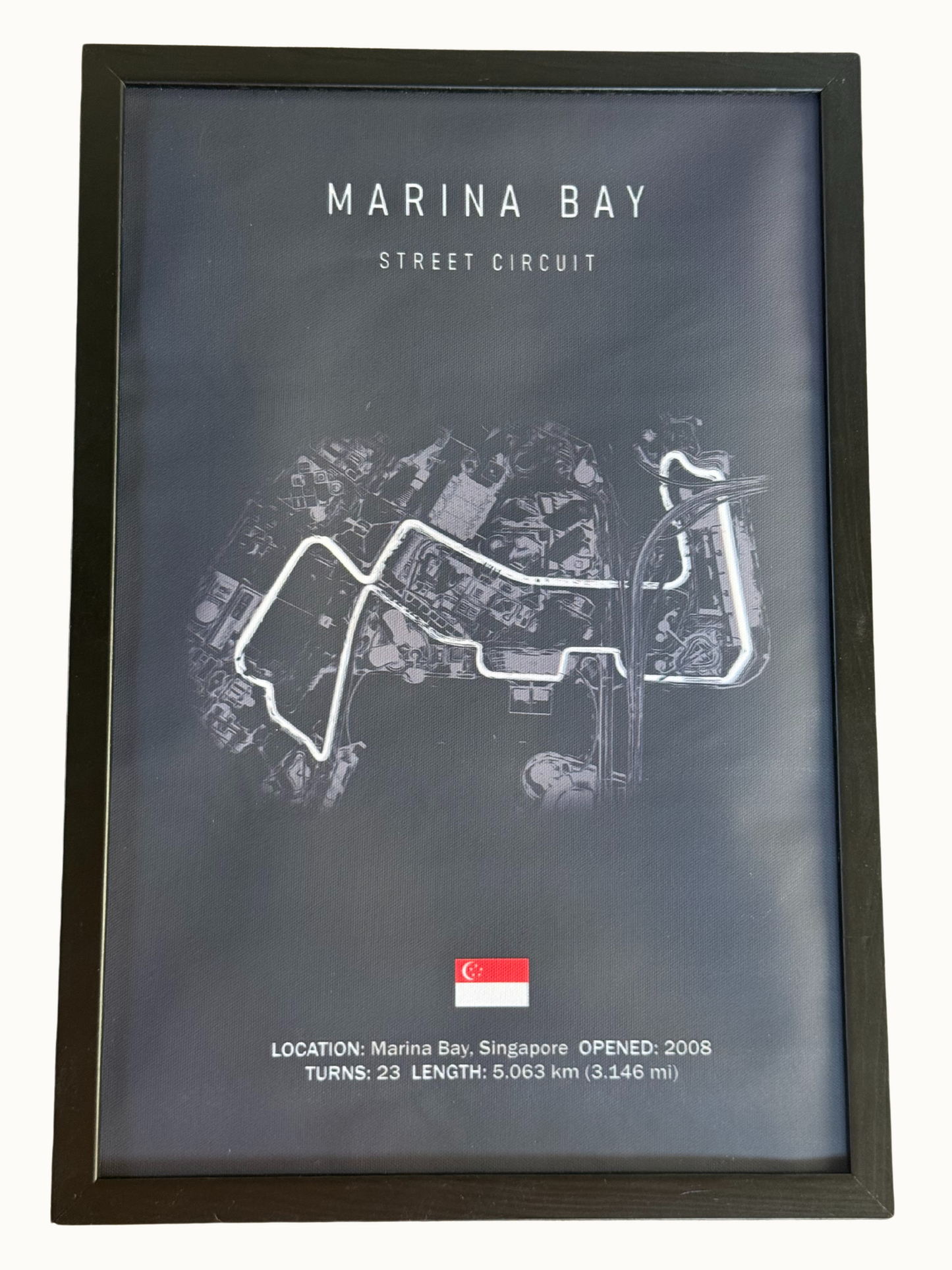 Motor racing circuit poster