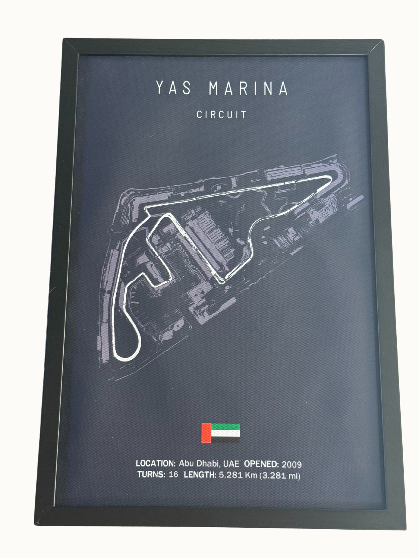 Motor racing circuit poster